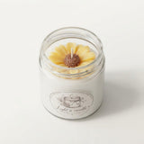 شمعة معطرة في برطمان زجاجي بتصميم عباد الشمس - 88-005-2
