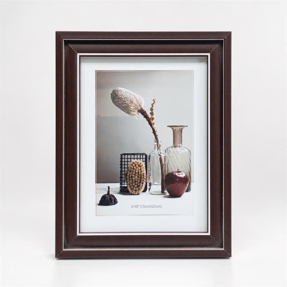 برواز صور 15 * 20 cm - بني داكن