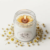 شمعة معطرة في برطمان زجاجي بتصميم عباد الشمس - 88-005-1