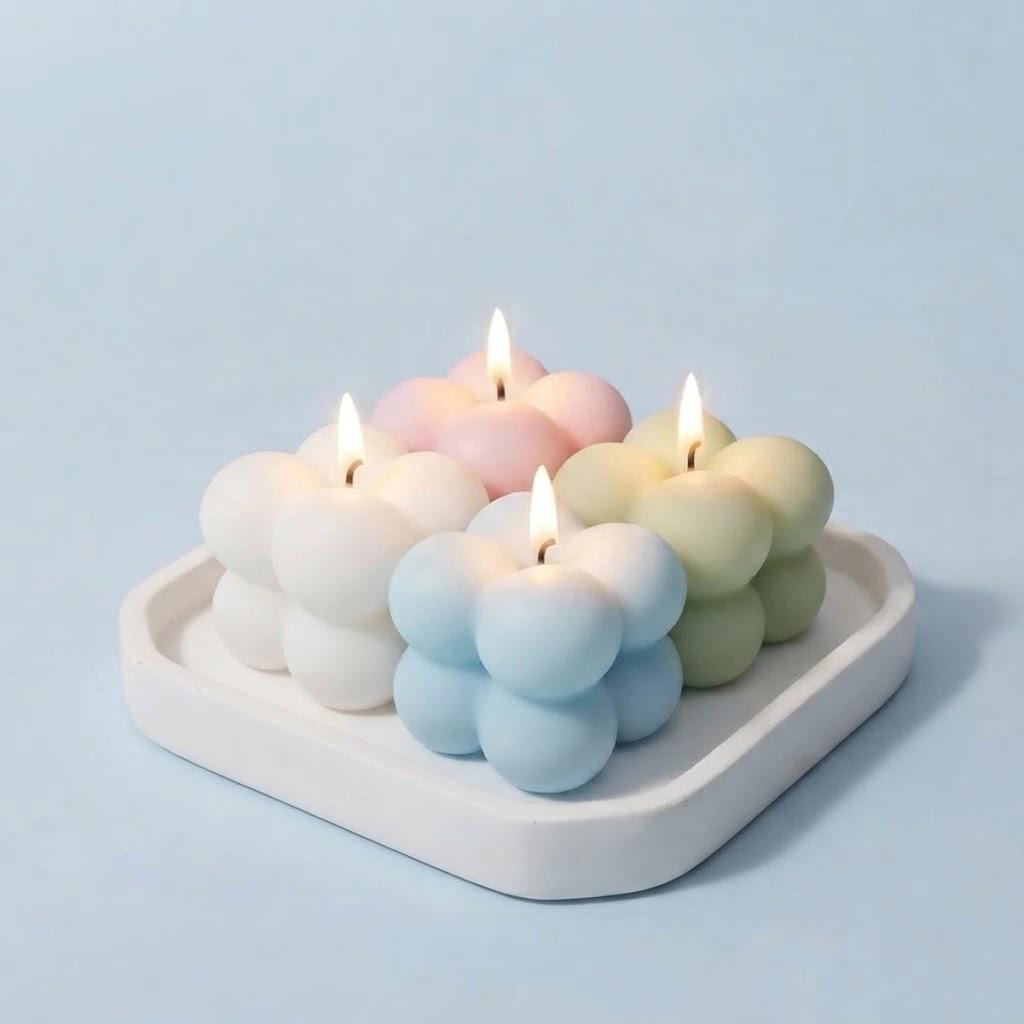 شمعة ميني بابلز معطرة بألوان هادئة - 88-001-2