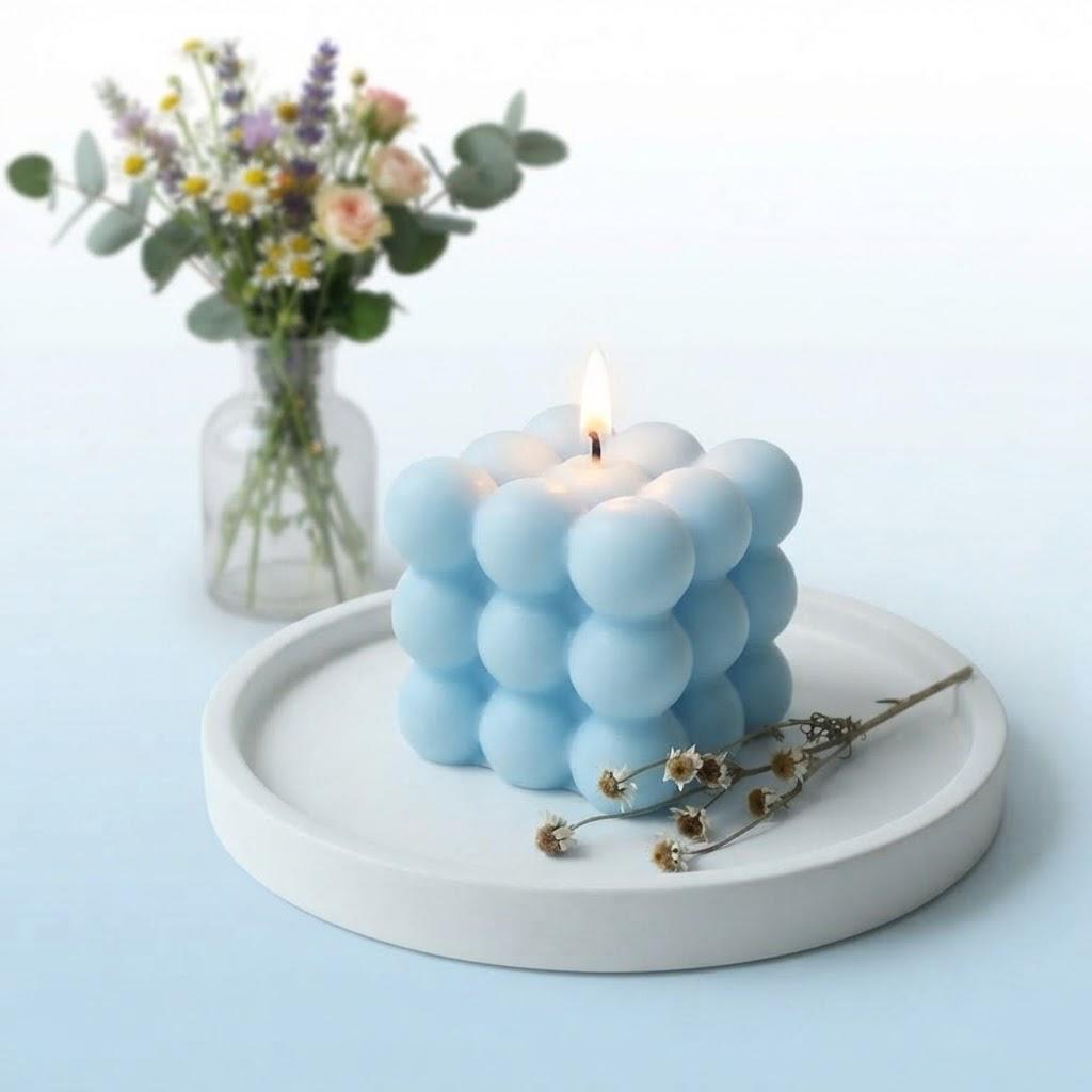 شمعة بابلز كبيرة معطرة بألوان هادئة - 88-002-c-1