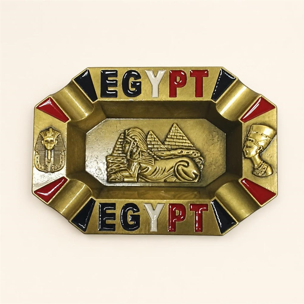 طفاية معدنية متعددة الأضلاع بتصميم EGYPT - التصميم C