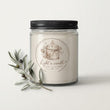 شمعة معطرة في برطمان زجاجي بغطاء أسود - 88-004-2